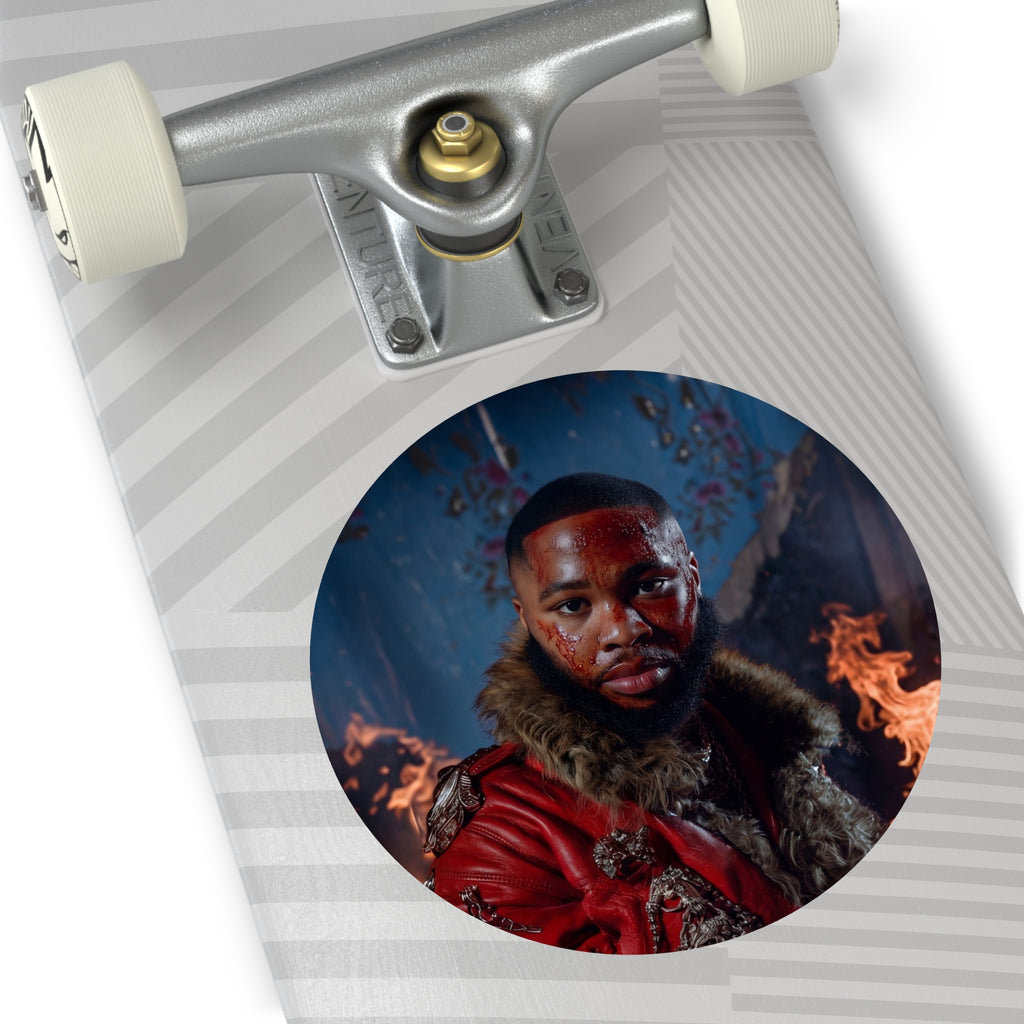 "JULIUS" Round Vinyl Album Cover Sticker