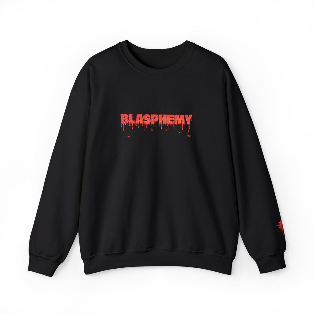 Embroidered Blasphemy Drip Logo Crewneck Sweatshirt