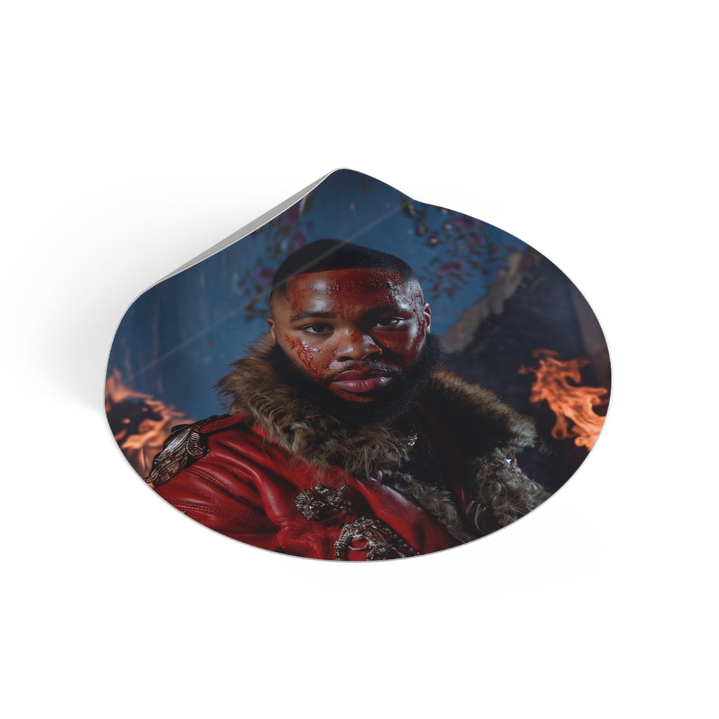"JULIUS" Round Vinyl Album Cover Sticker