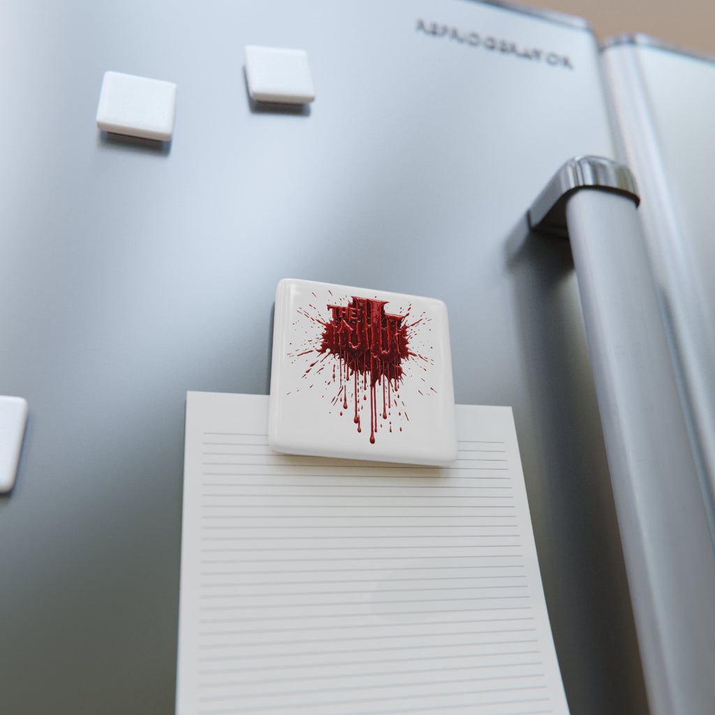 "The Ju" Bloody Porcelain Magnet, Square