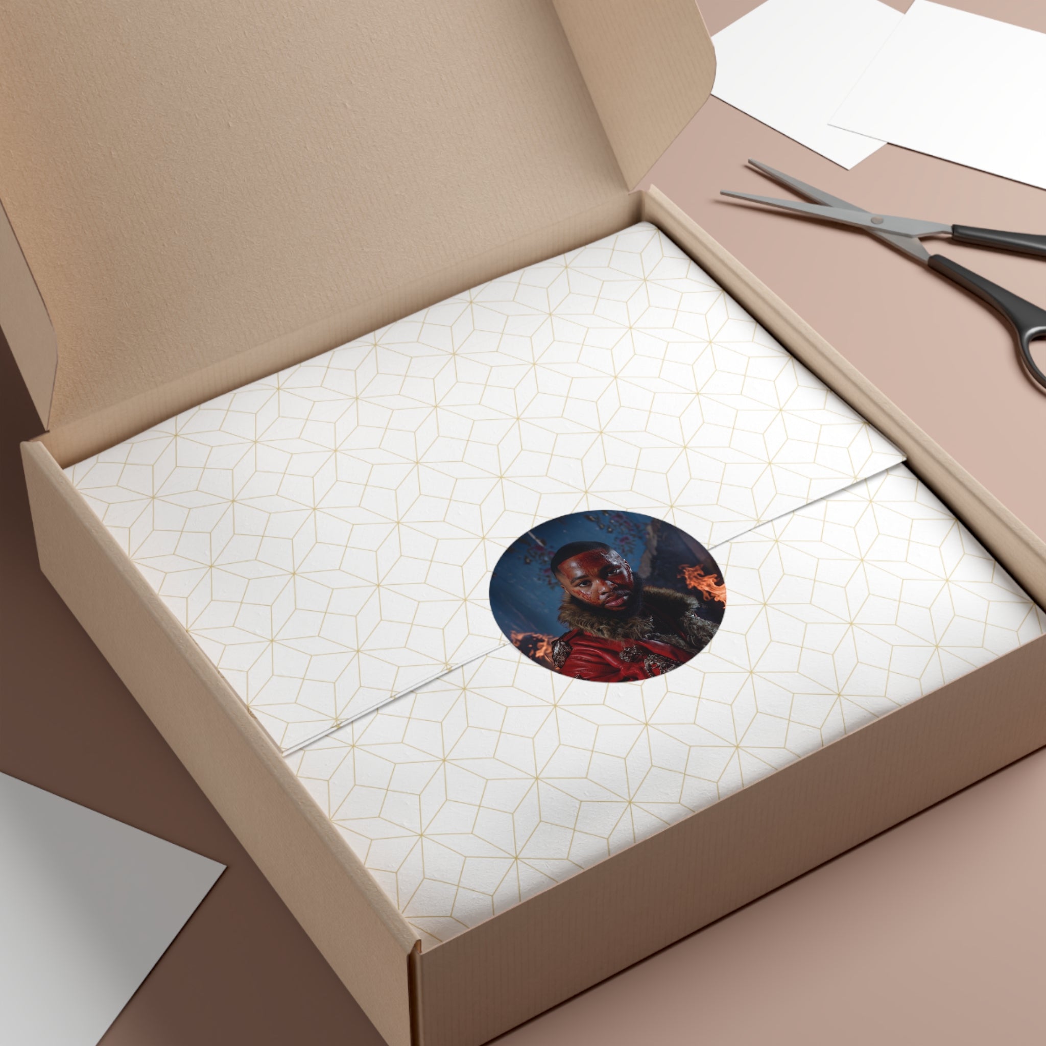 "JULIUS" Round Vinyl Album Cover Sticker