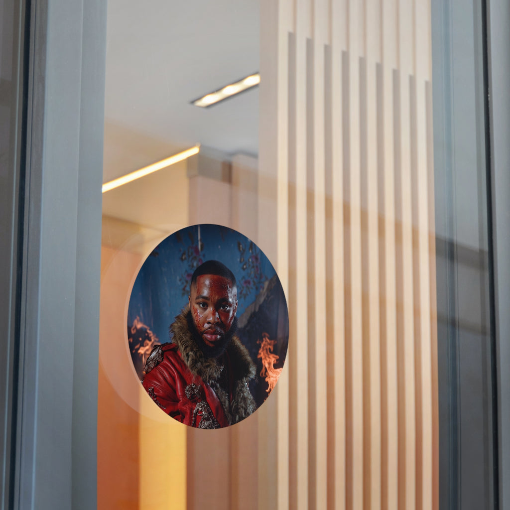 "JULIUS" Round Vinyl Album Cover Sticker