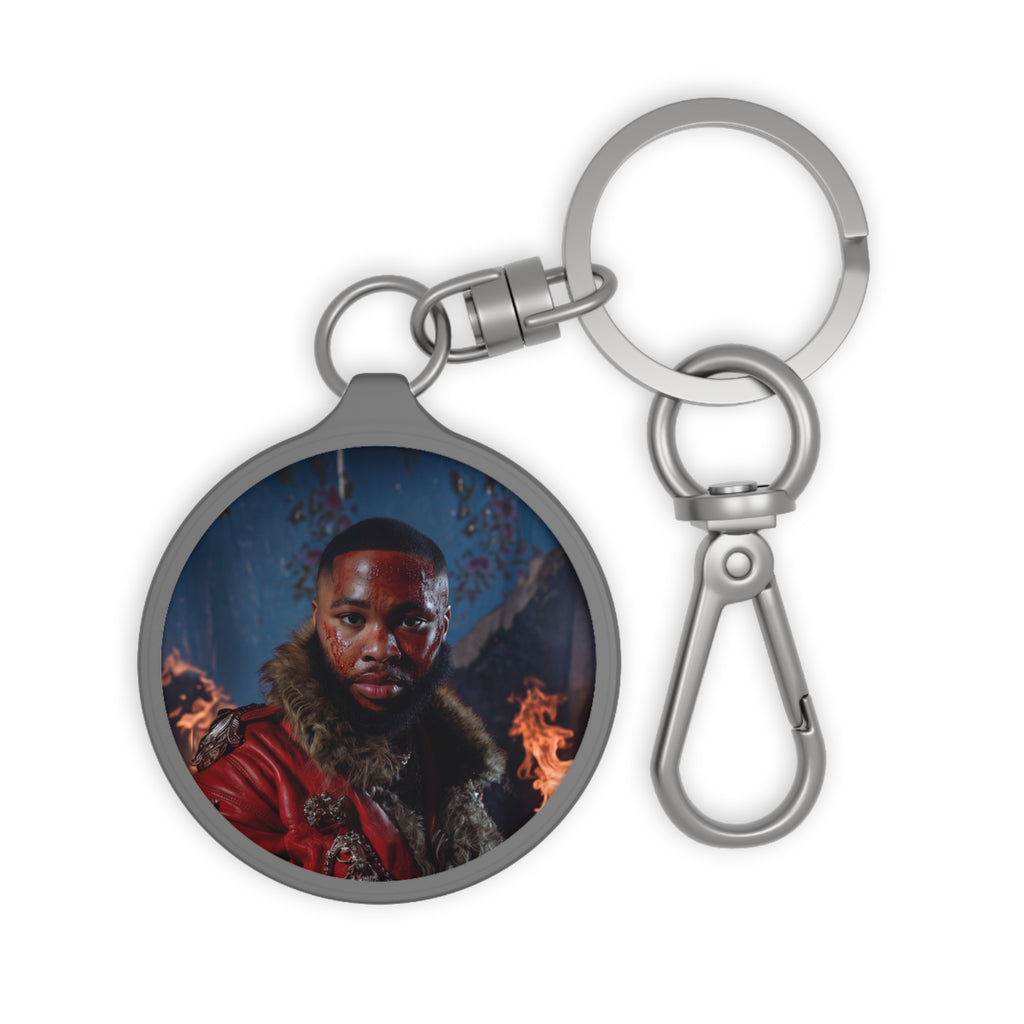 "JULIUS" Round Photo Keychain