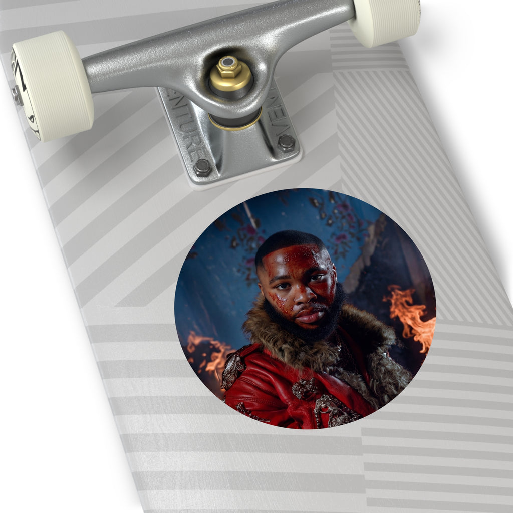 "JULIUS" Round Vinyl Album Cover Sticker