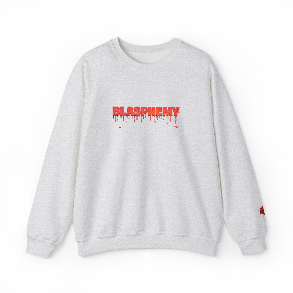 Embroidered Blasphemy Drip Logo Crewneck Sweatshirt