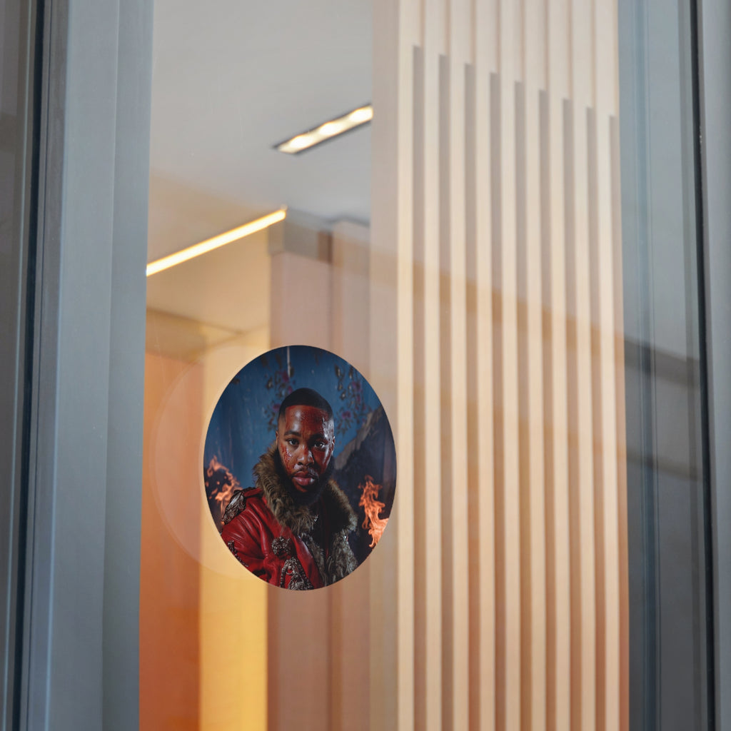 "JULIUS" Round Vinyl Album Cover Sticker