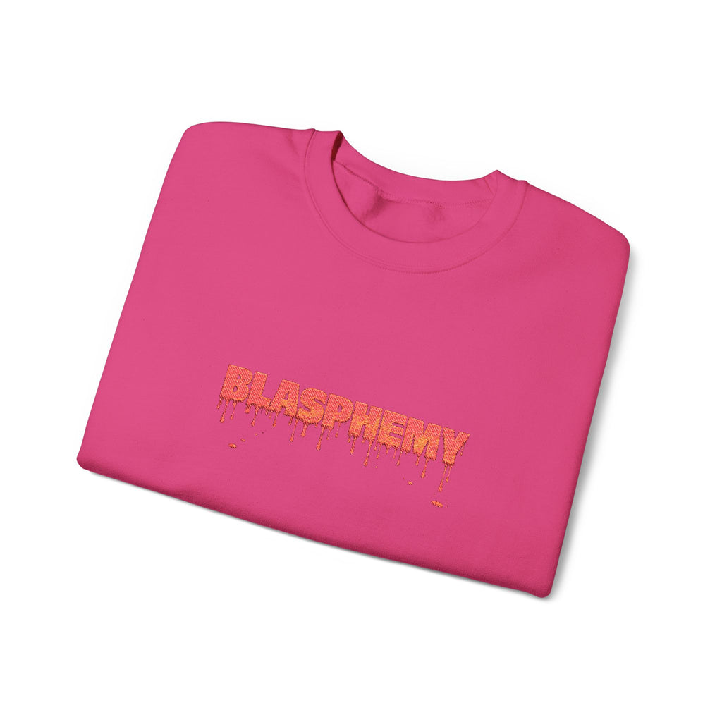 Embroidered Blasphemy Drip Logo Crewneck Sweatshirt
