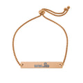 WWJUD Engraved Bar Bracelet