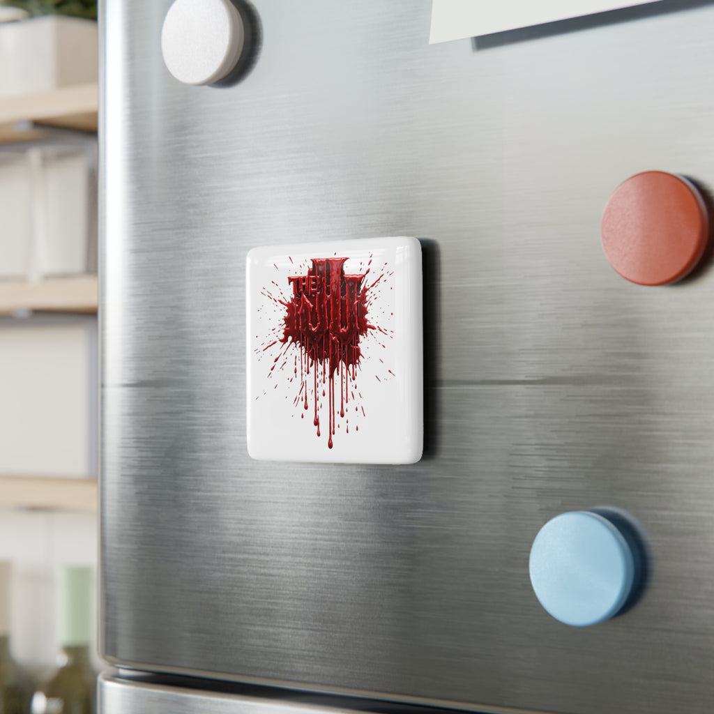"The Ju" Bloody Porcelain Magnet, Square