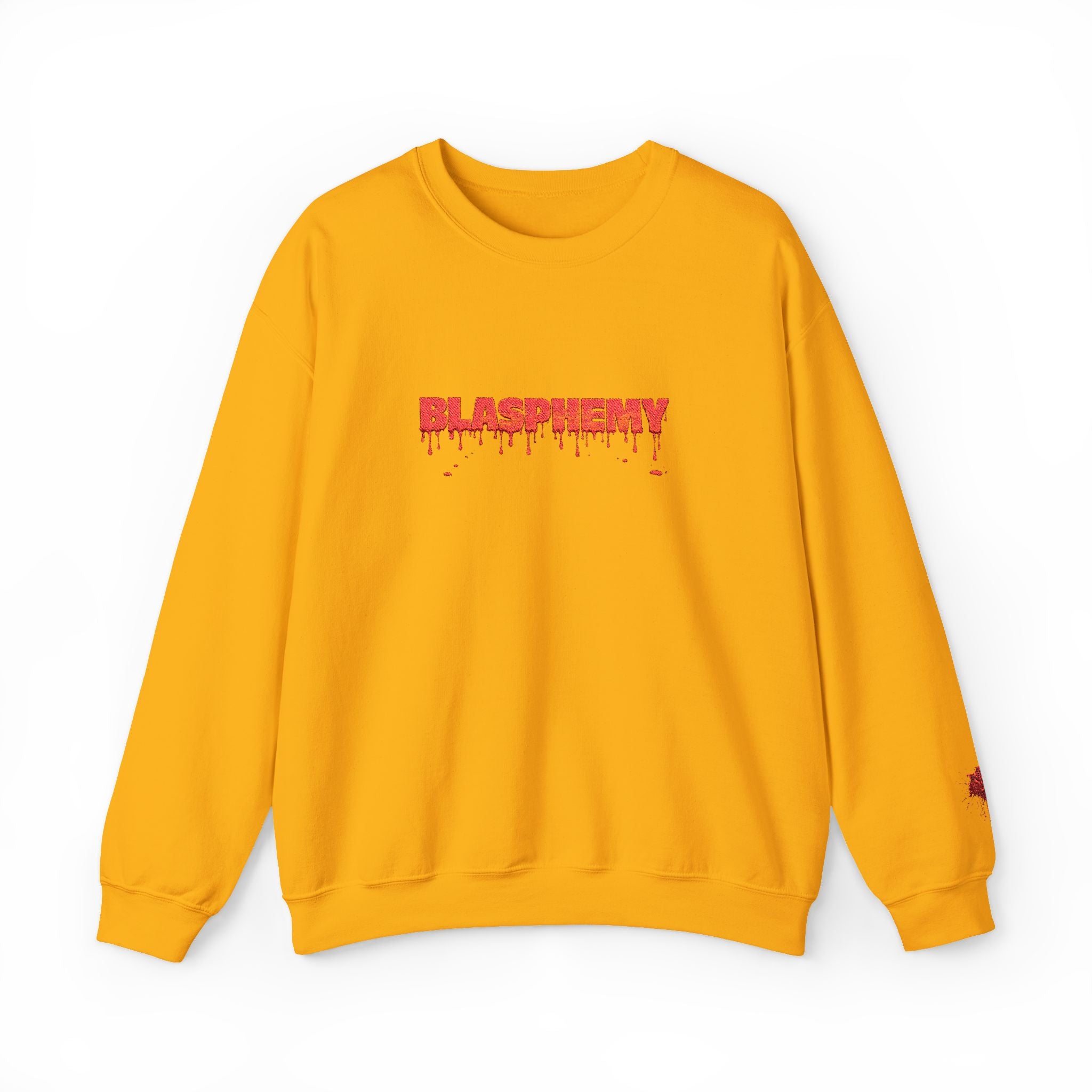 Embroidered Blasphemy Drip Logo Crewneck Sweatshirt