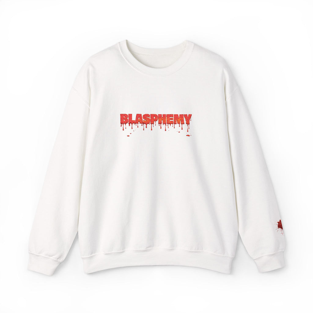 Embroidered Blasphemy Drip Logo Crewneck Sweatshirt