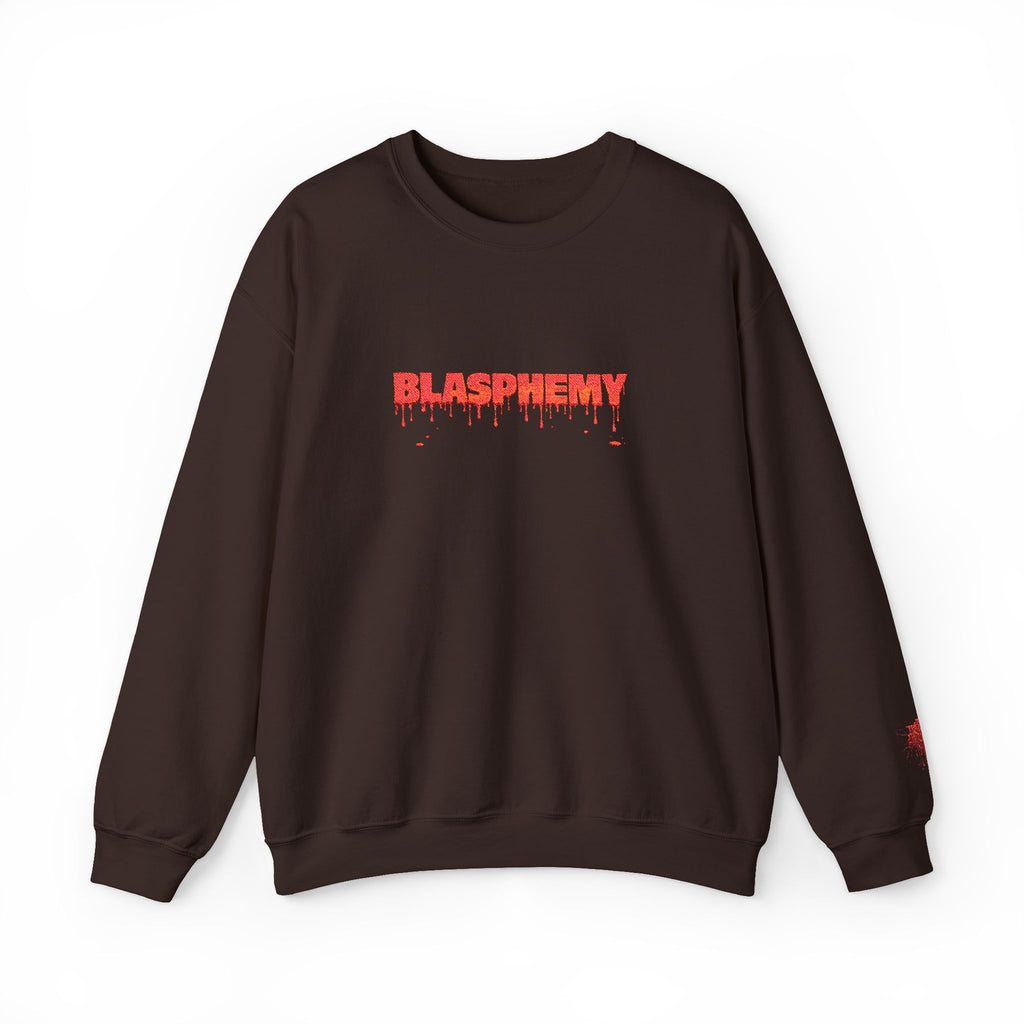 Embroidered Blasphemy Drip Logo Crewneck Sweatshirt