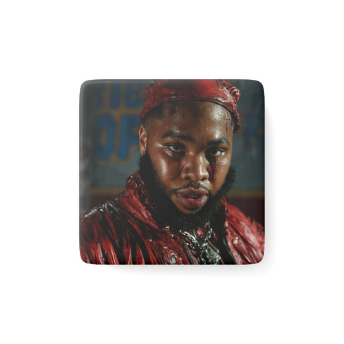 "JULIUS" Square Porcelain Magnet