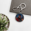 "JULIUS" Round Photo Keychain