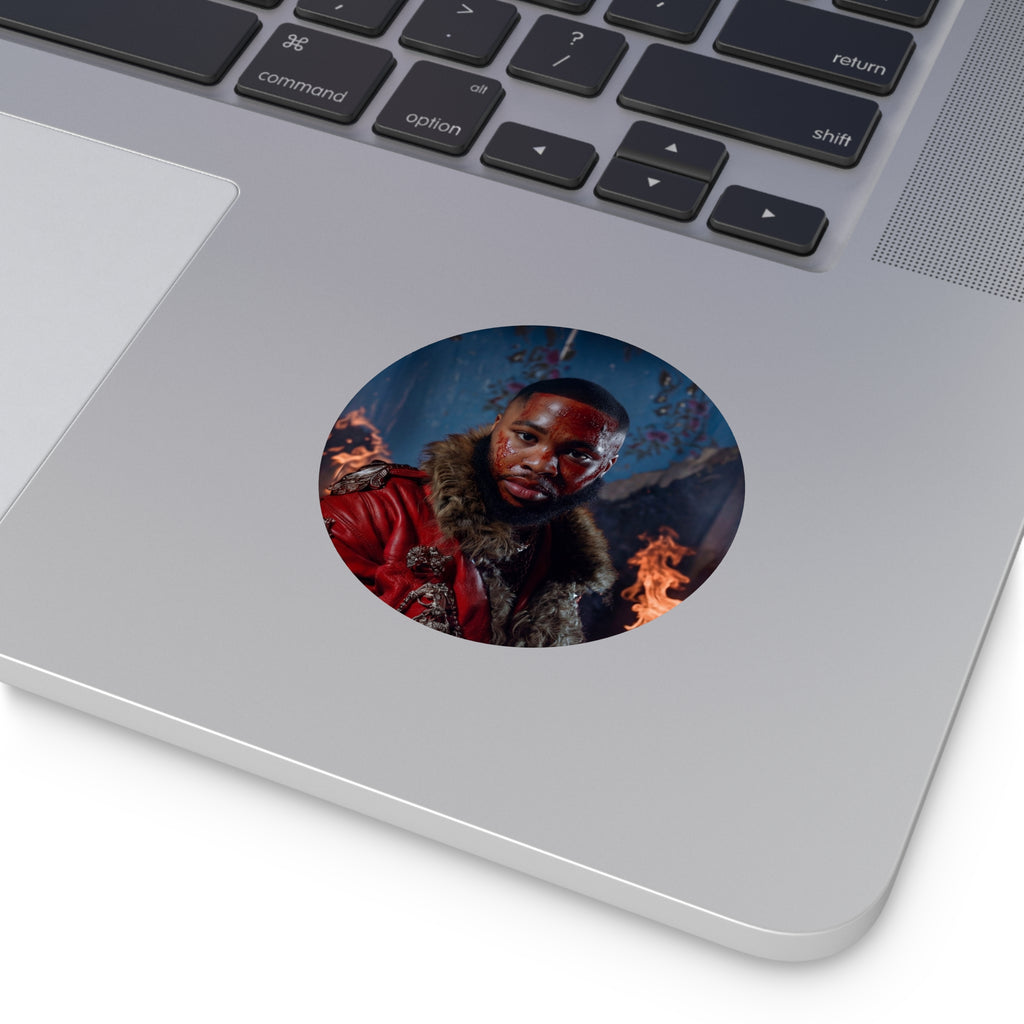"JULIUS" Round Vinyl Album Cover Sticker